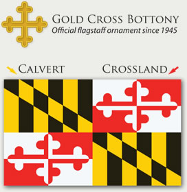 Maryland Flag - Calvert and Crossland