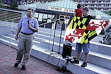 Flag demonstation in Baltimore